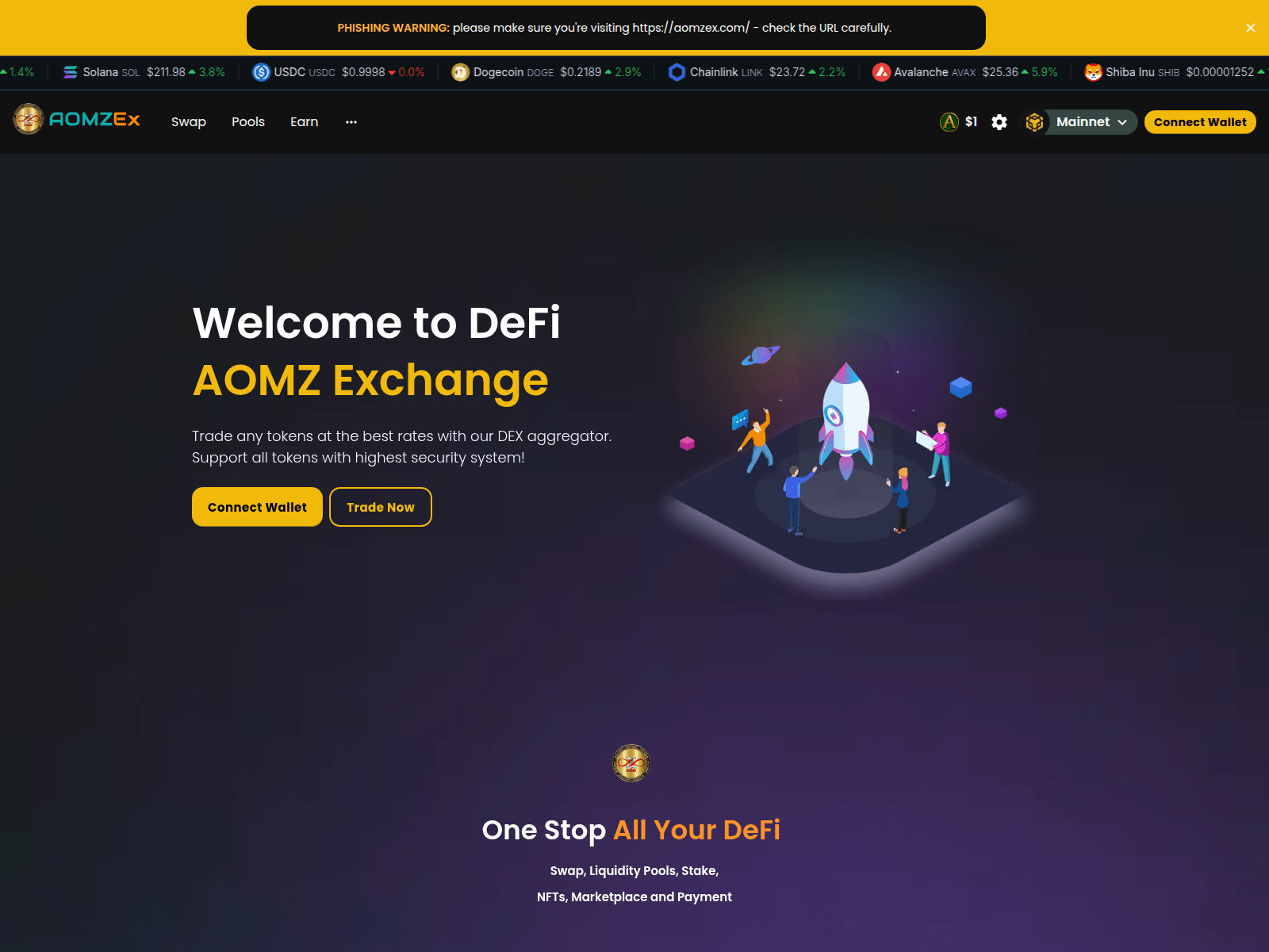 Screenshot of aomzex.com