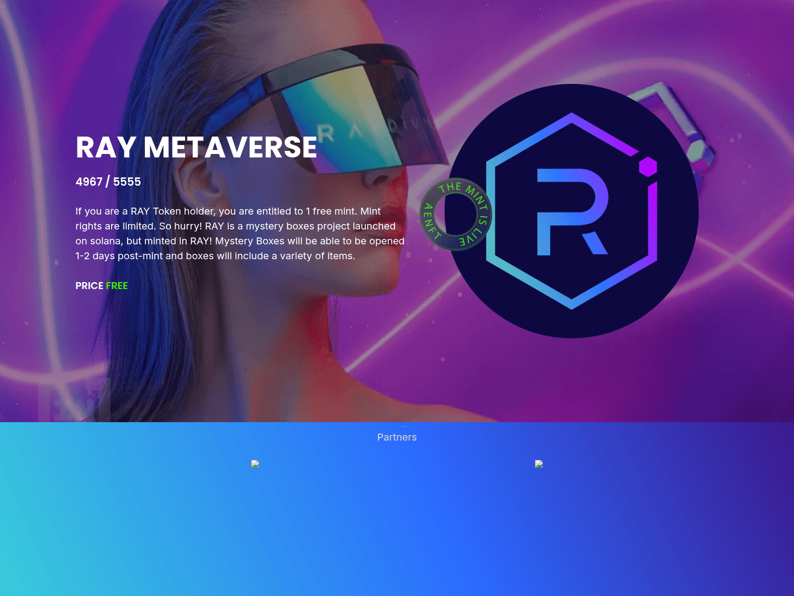 Screenshot of nft-raydium.web.app