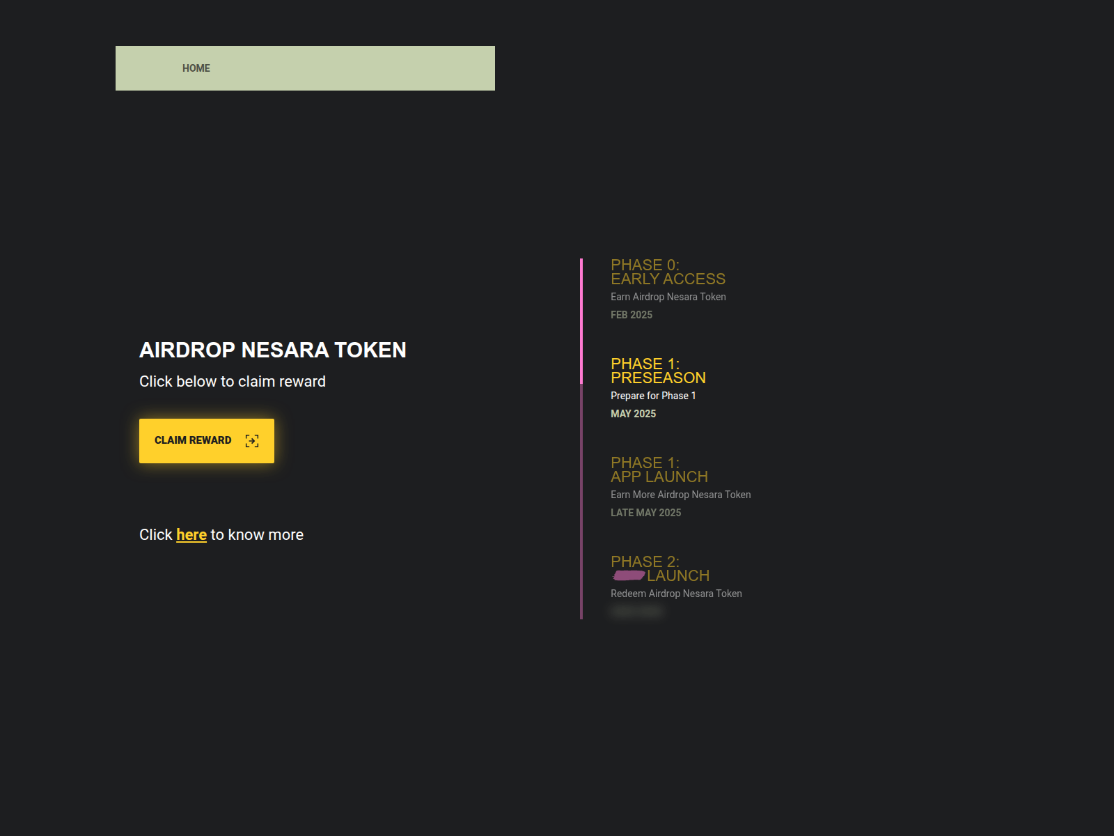 Screenshot of airdropnesaratoken.com