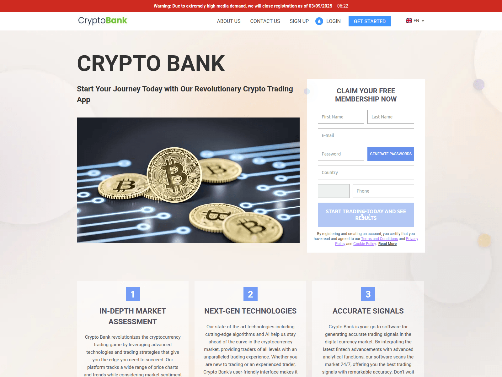 Screenshot of crypto-bankapp.com