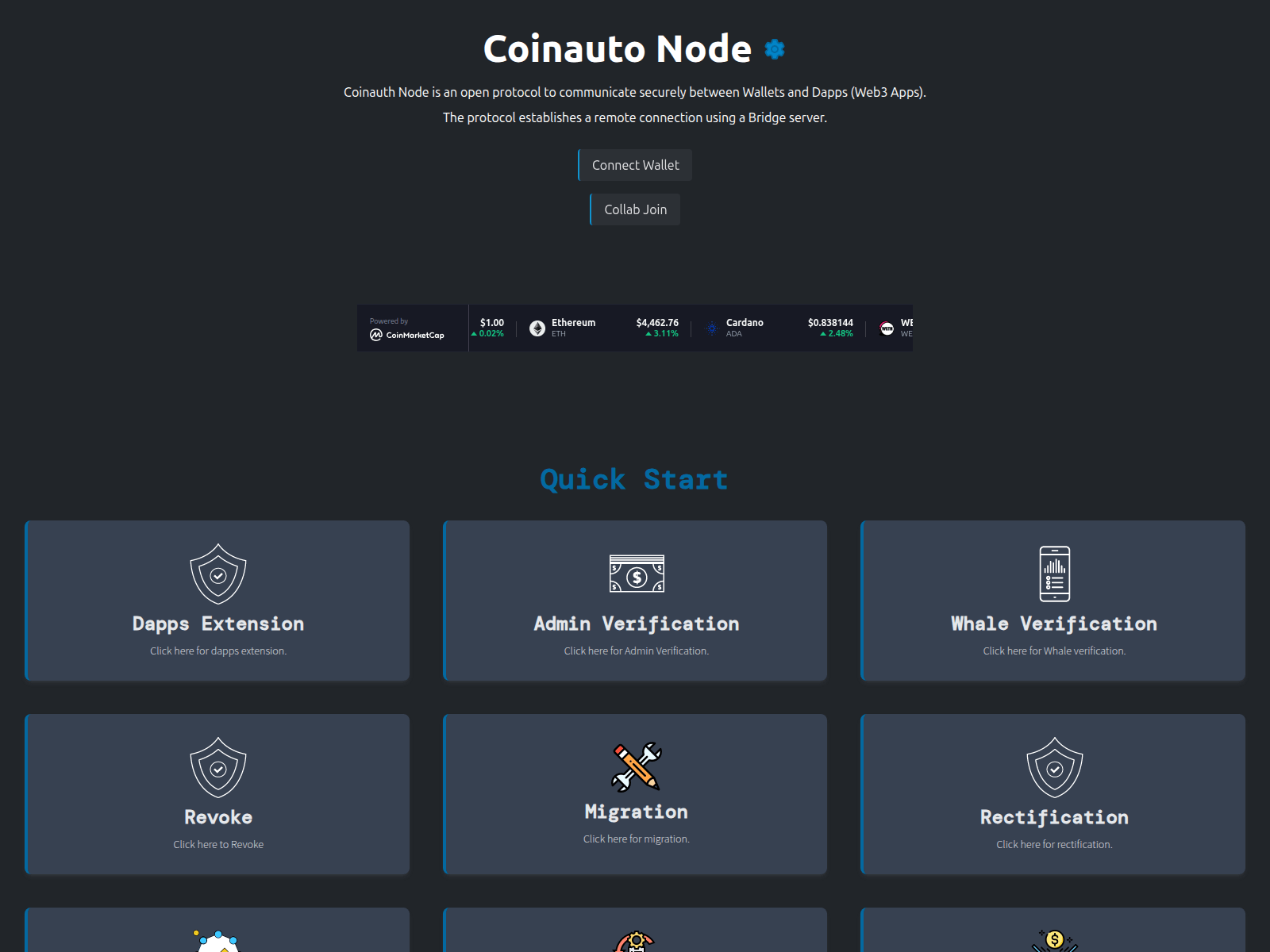 Screenshot of coinauthnode.firebaseapp.com
