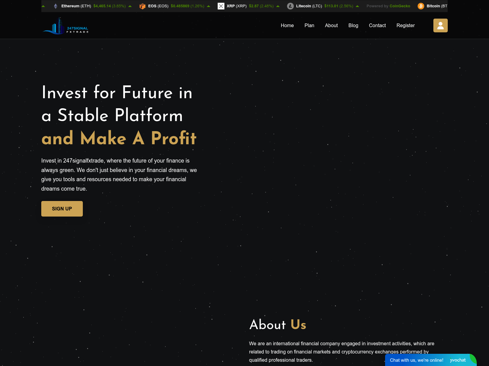 Screenshot of 247signalfxtrade.com