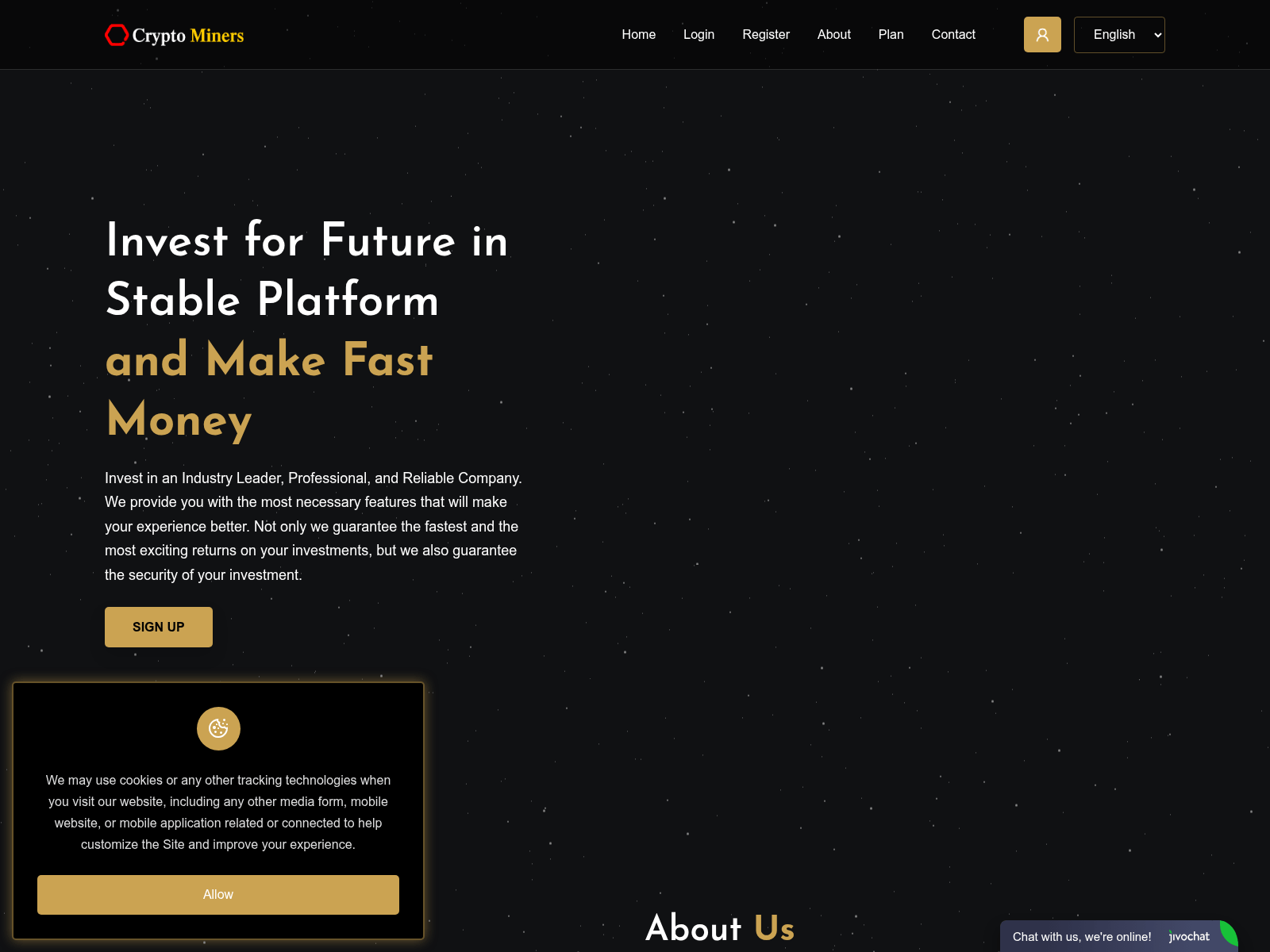 Screenshot of crptominer.com