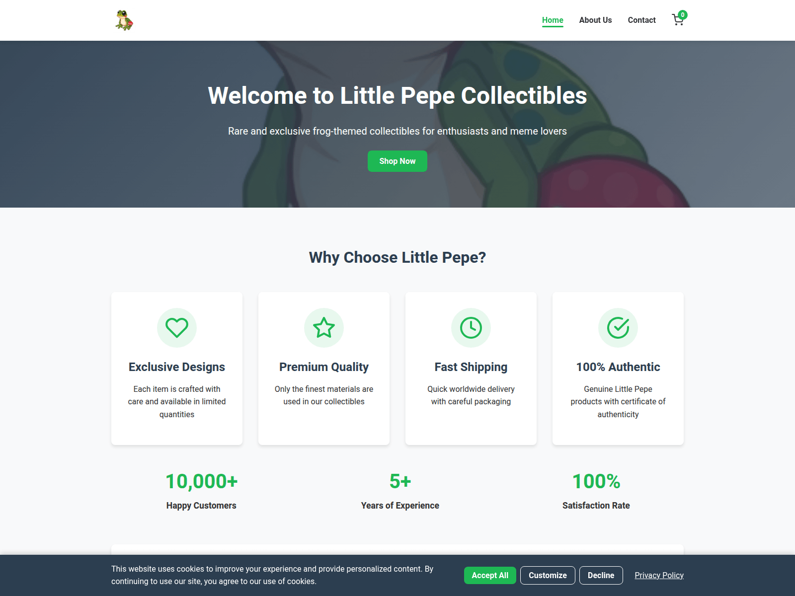 Screenshot of lilittlepepe.com