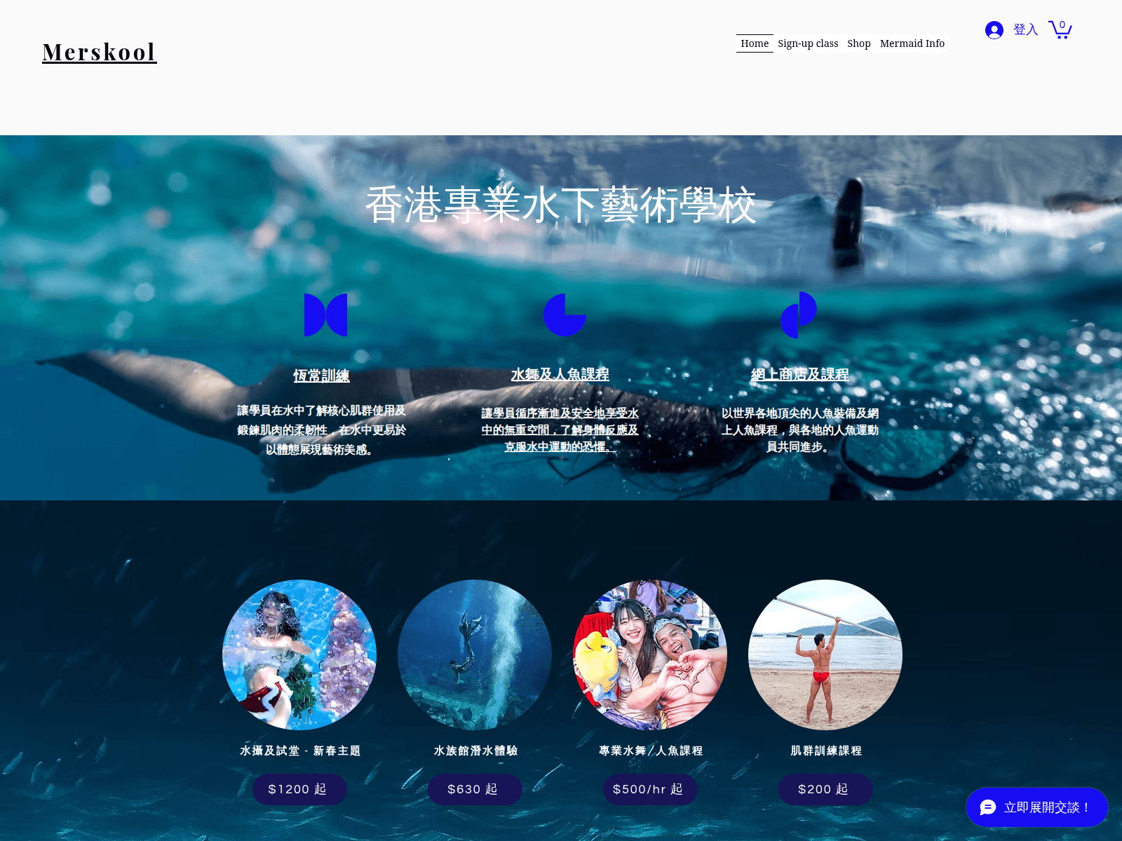 Screenshot of merskool.com