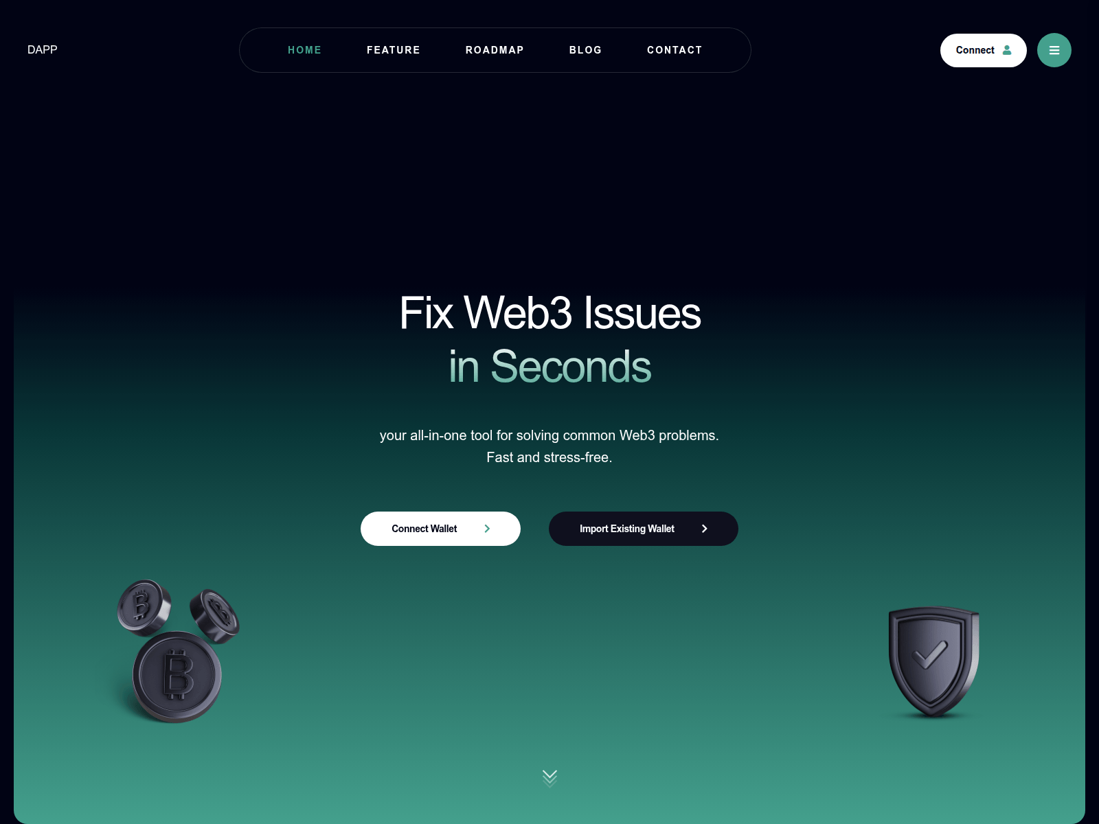Screenshot of web3resolutionfix.com