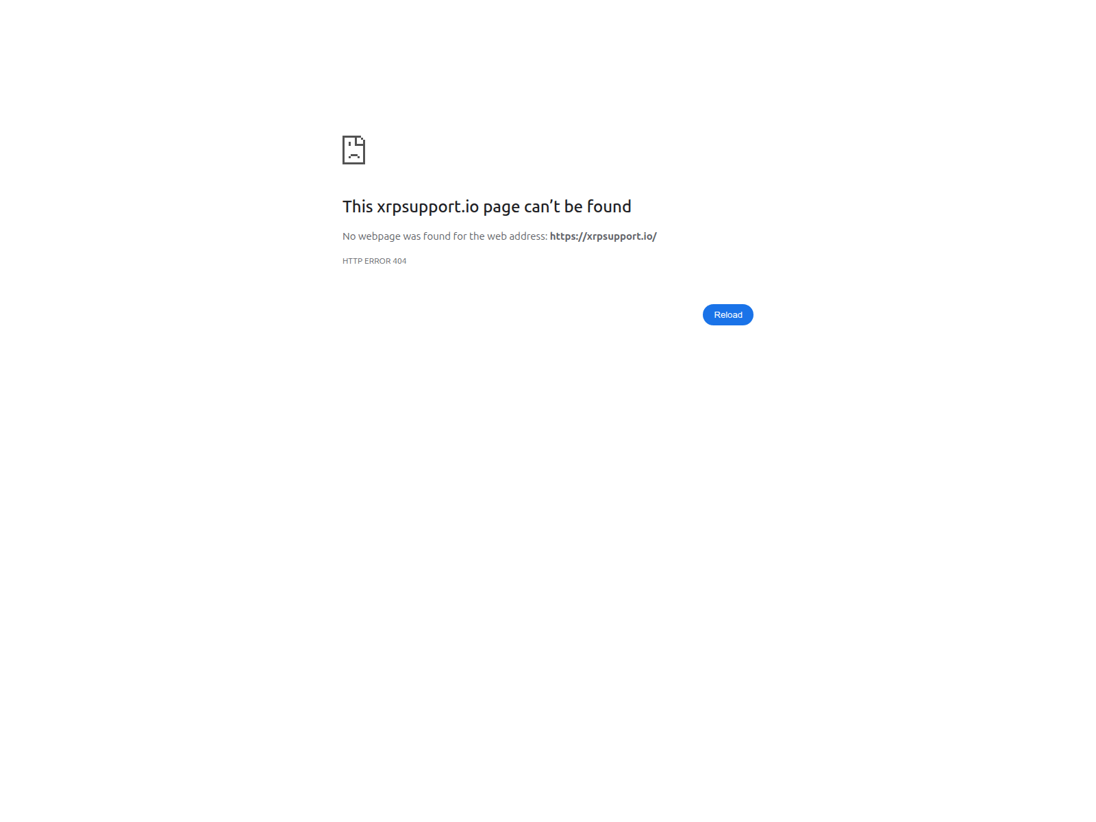 Screenshot of xrpsupport.io