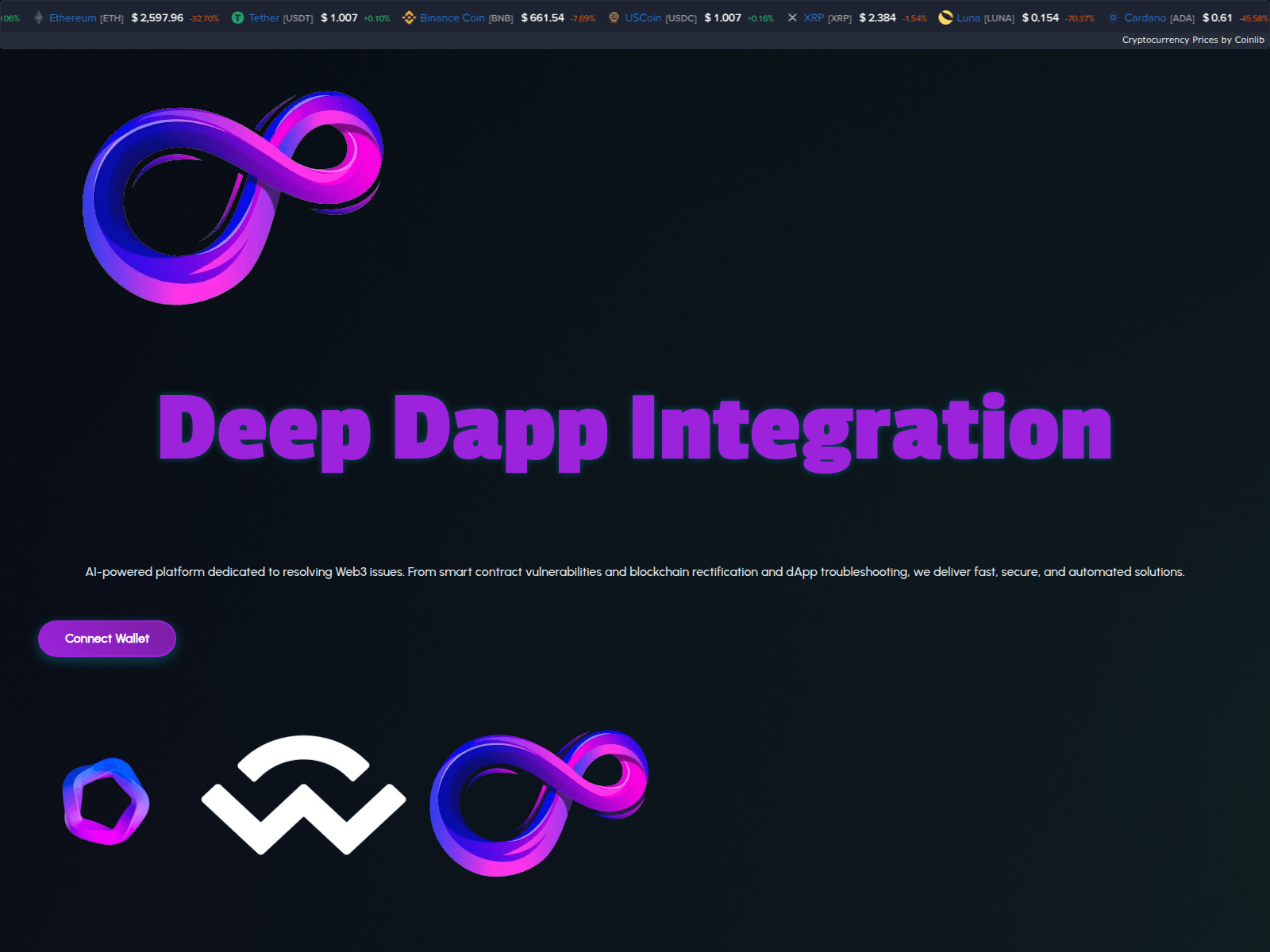 Screenshot of dappcentral.pro