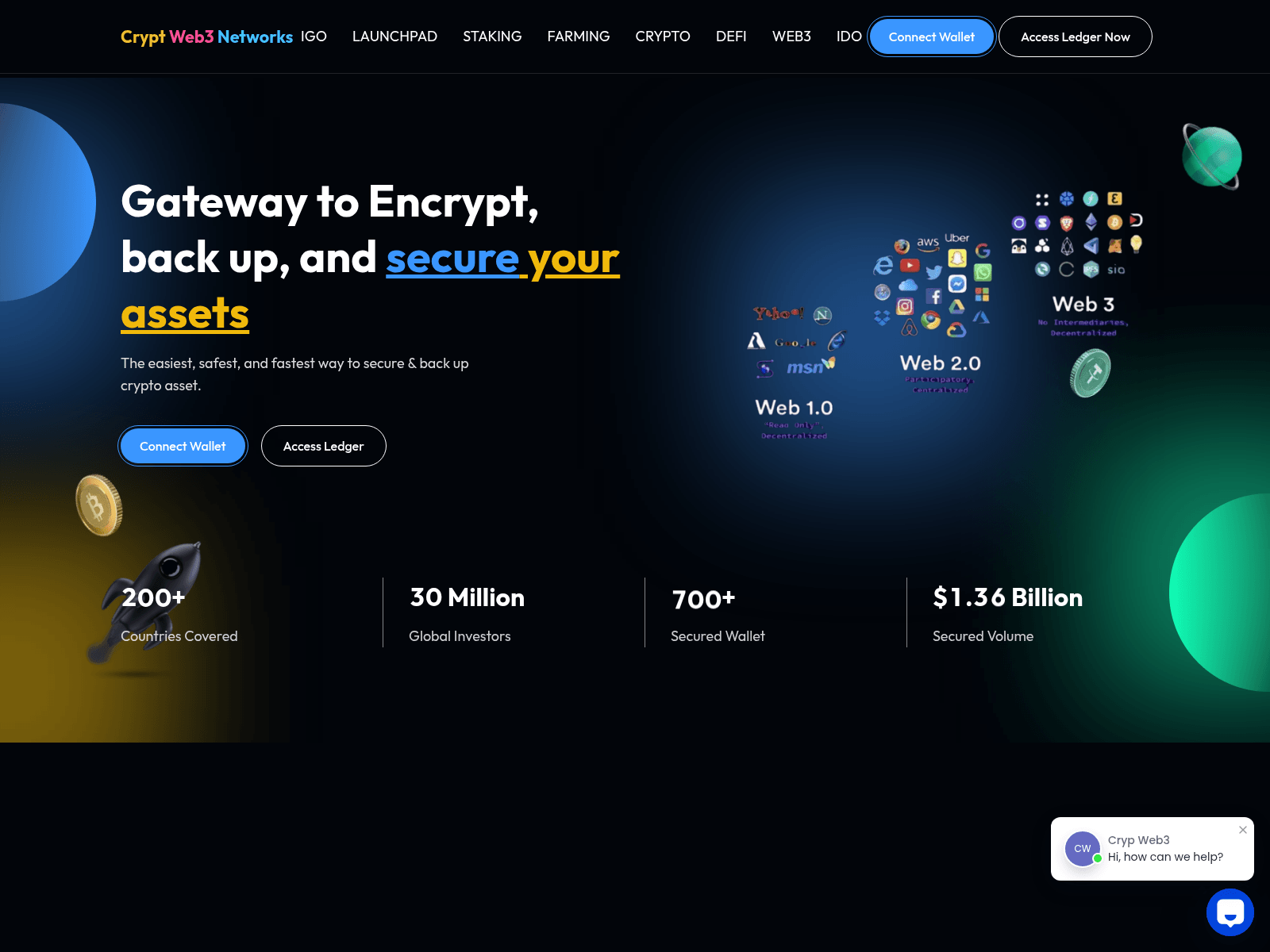 Screenshot of crpyweb3networks.com