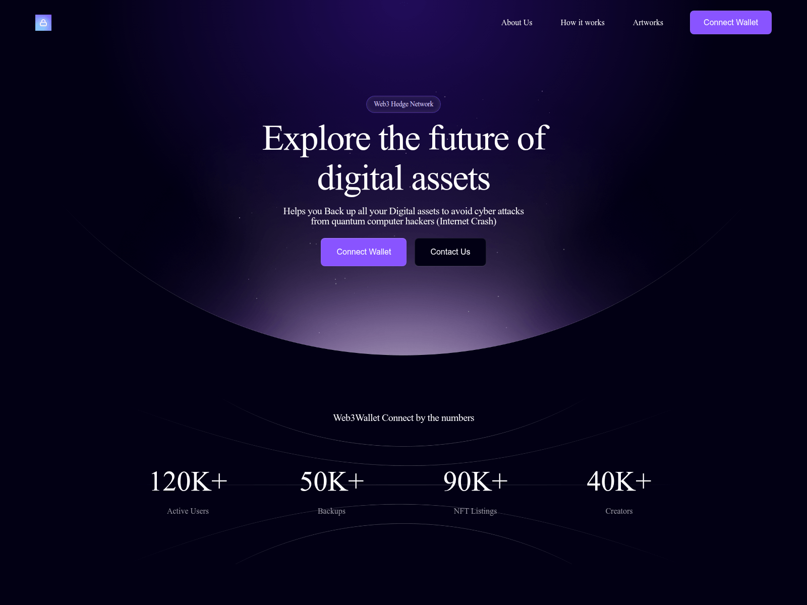 Screenshot of web3hedgenetwork.com