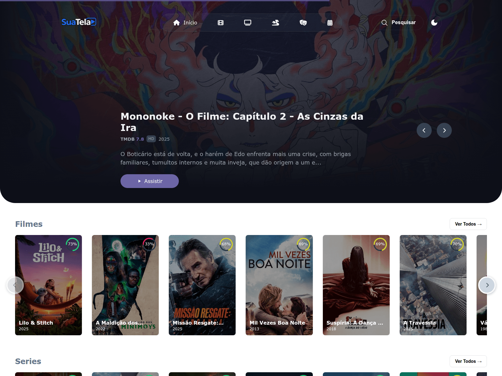 Screenshot of nosupertela.com