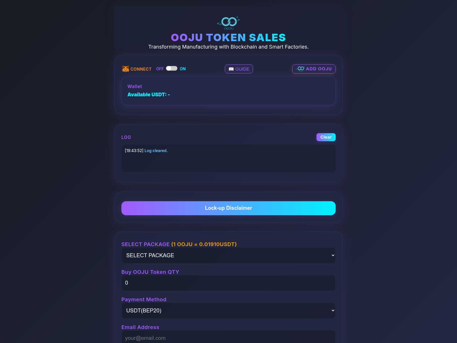Screenshot of www.oojusales.com