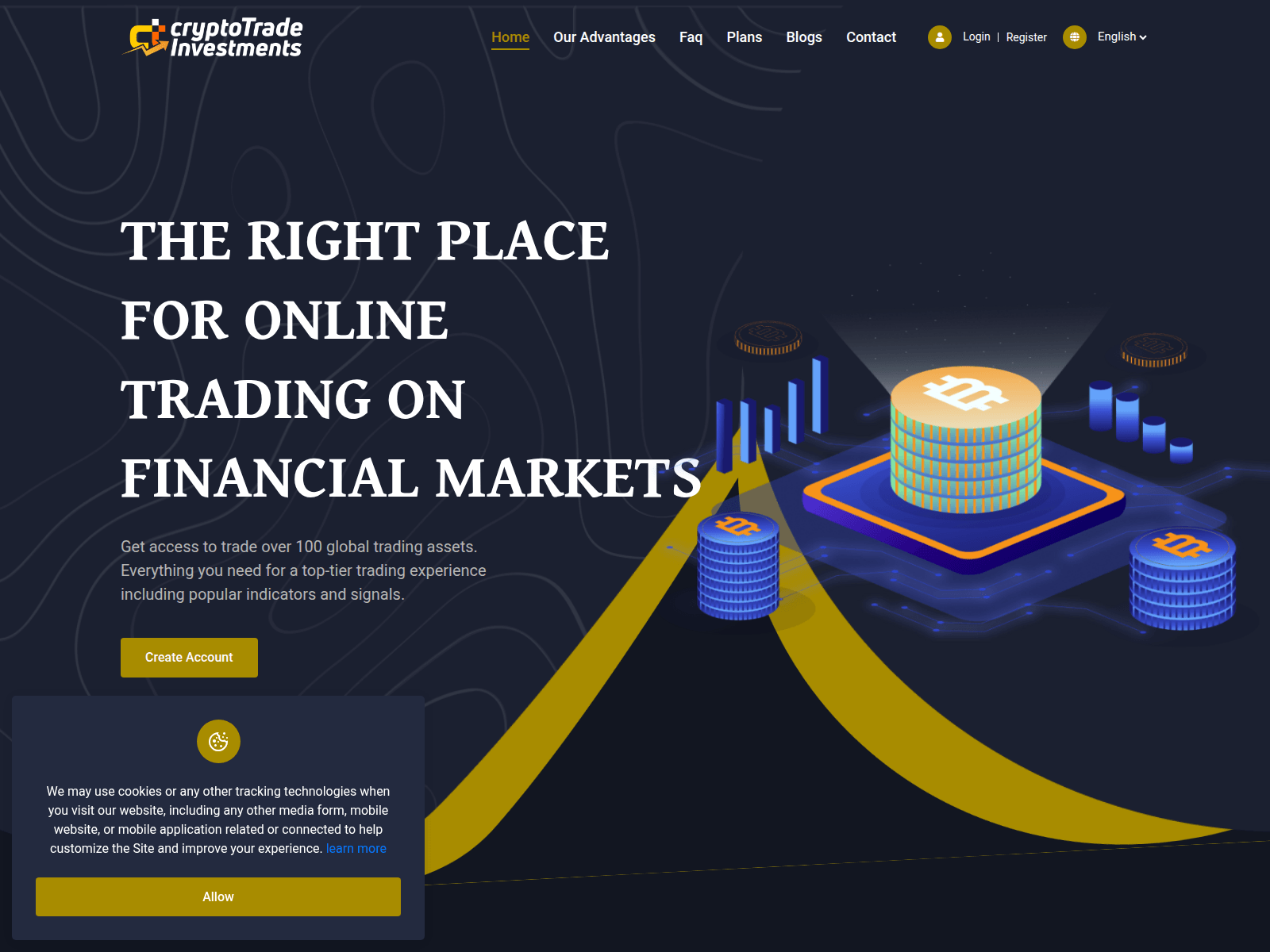 Screenshot of ctradeinvestments.com