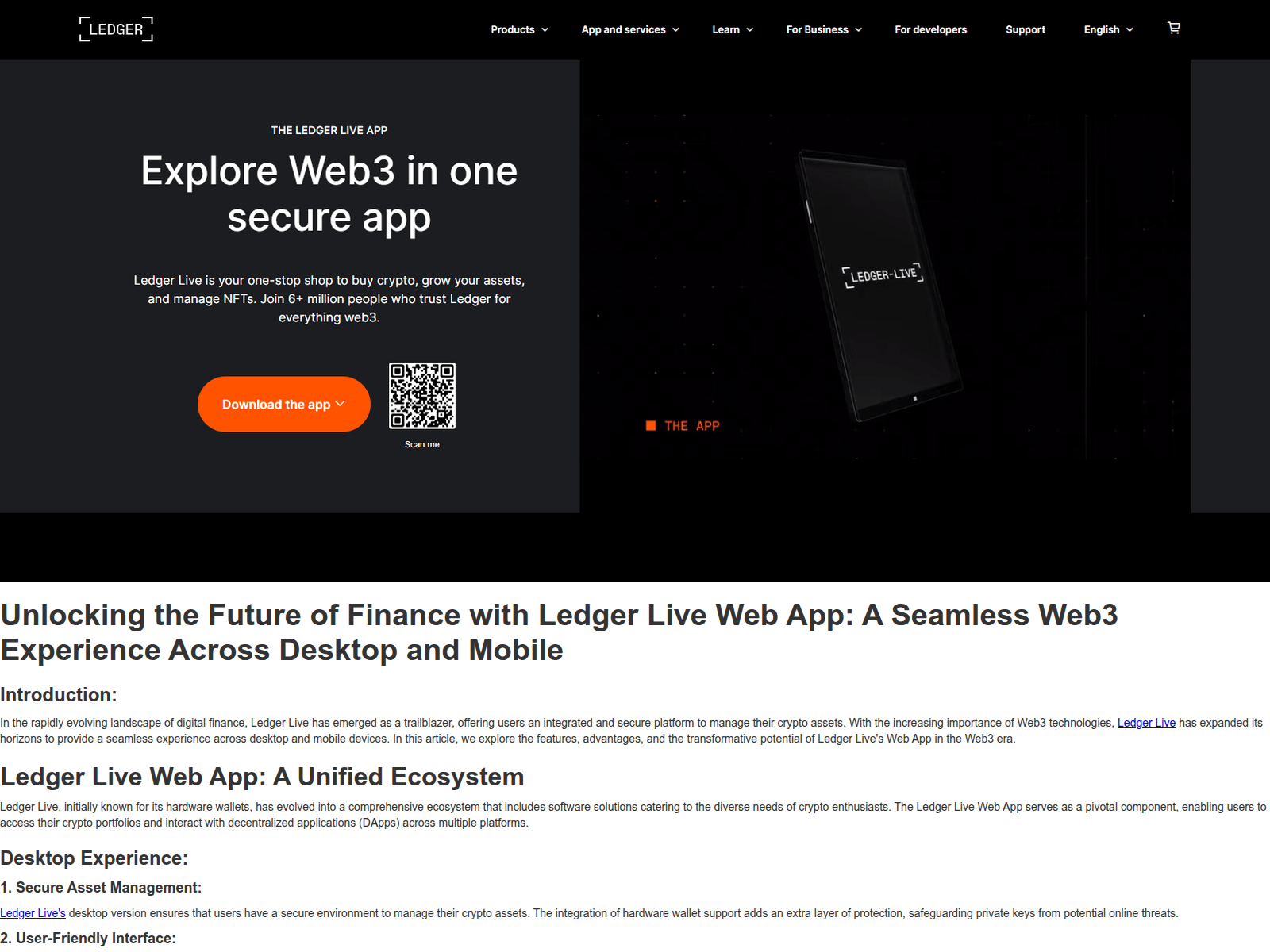 Screenshot of ledgaerlive.webflow.io