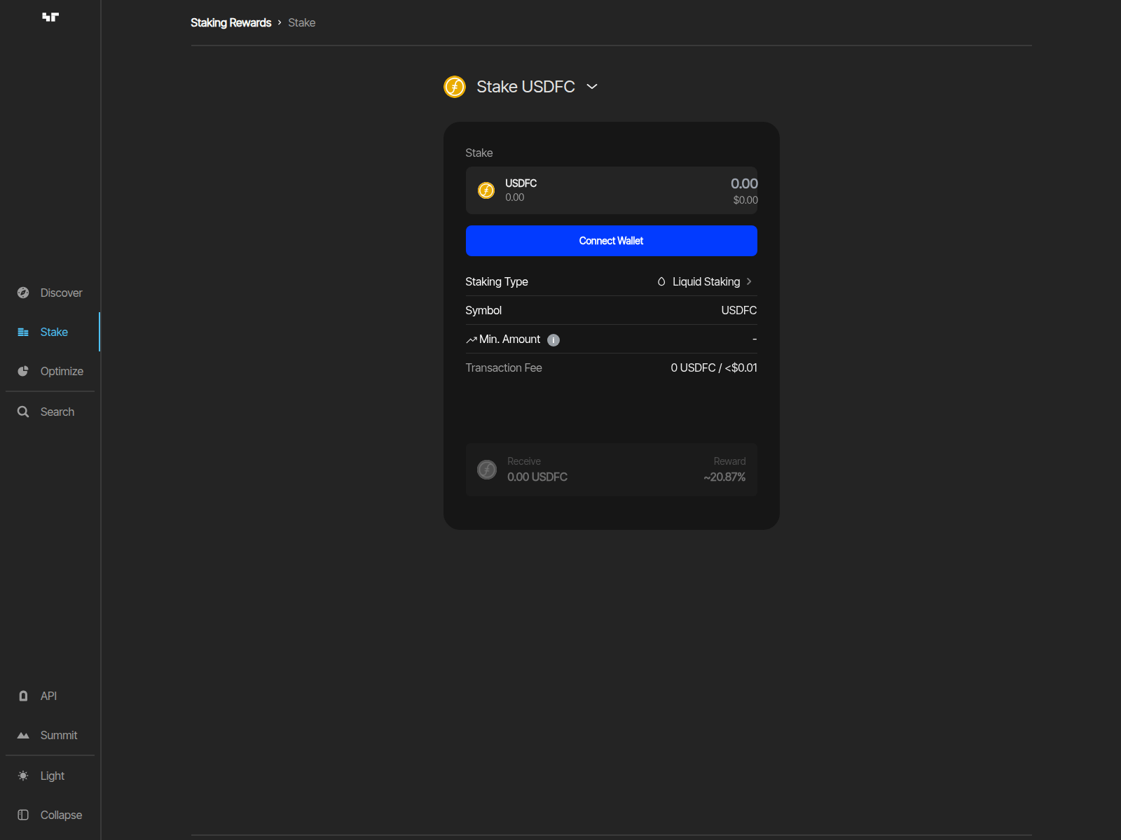Screenshot of stakingrewards.us.com