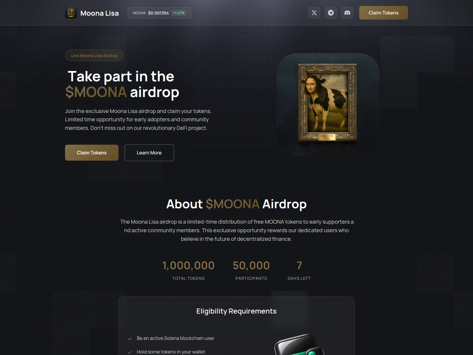 Screenshot of moonalisa.site