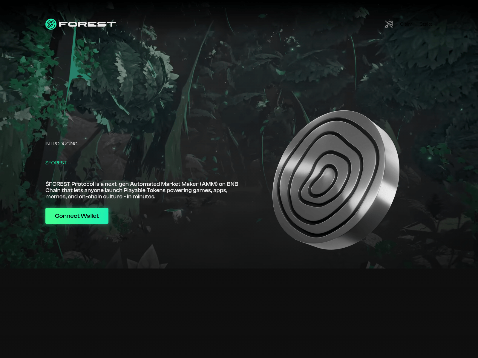 Screenshot of claim-forestprotocol.xyz