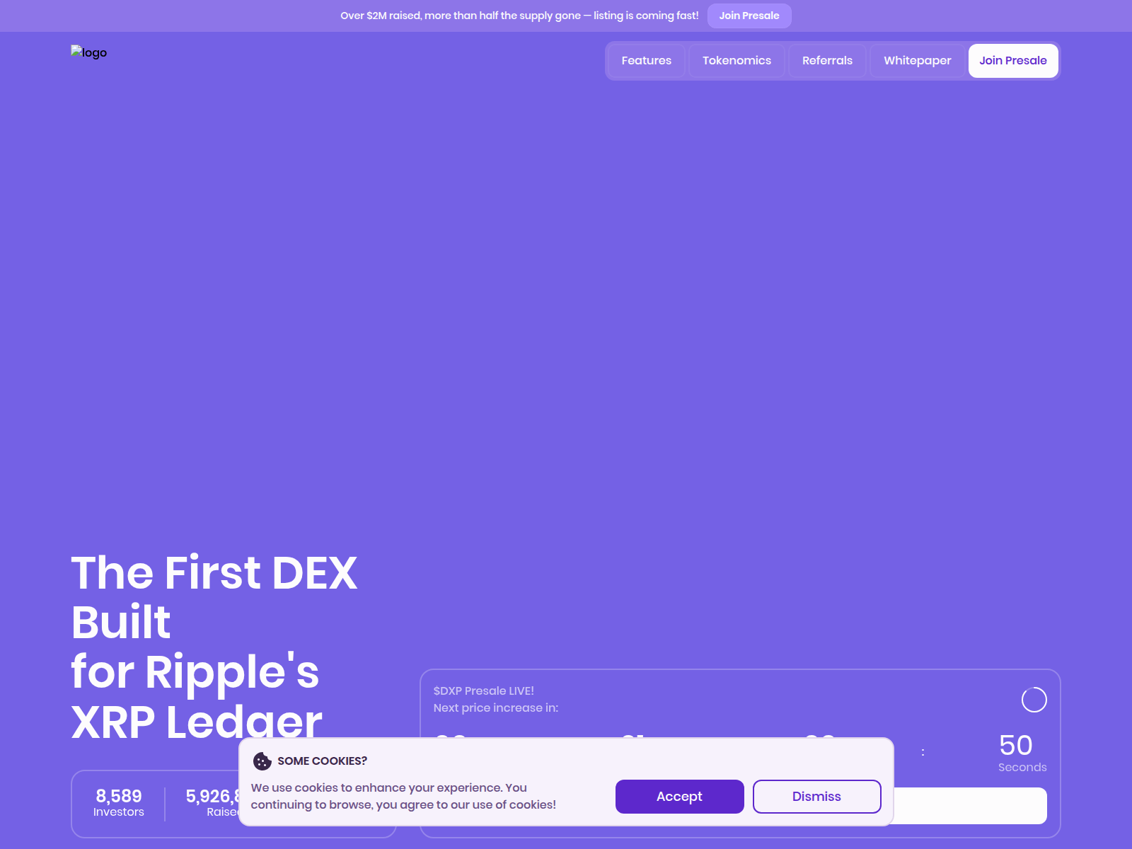 Screenshot of dexrp.network