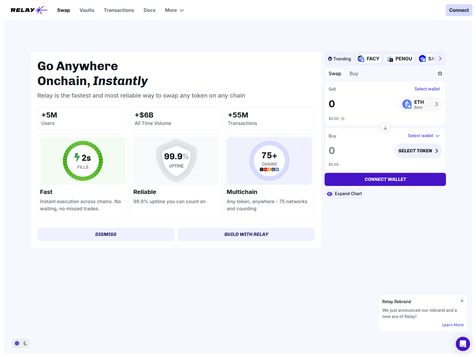 Screenshot of bridge-relay.com
