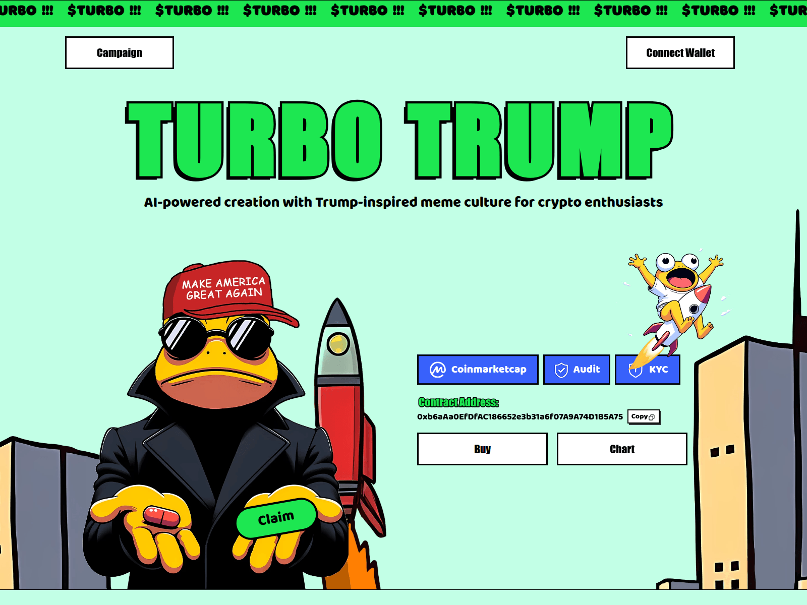 Screenshot of turbotrump.info