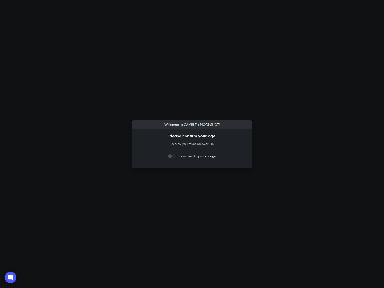 Screenshot of gamble.moonshot.win