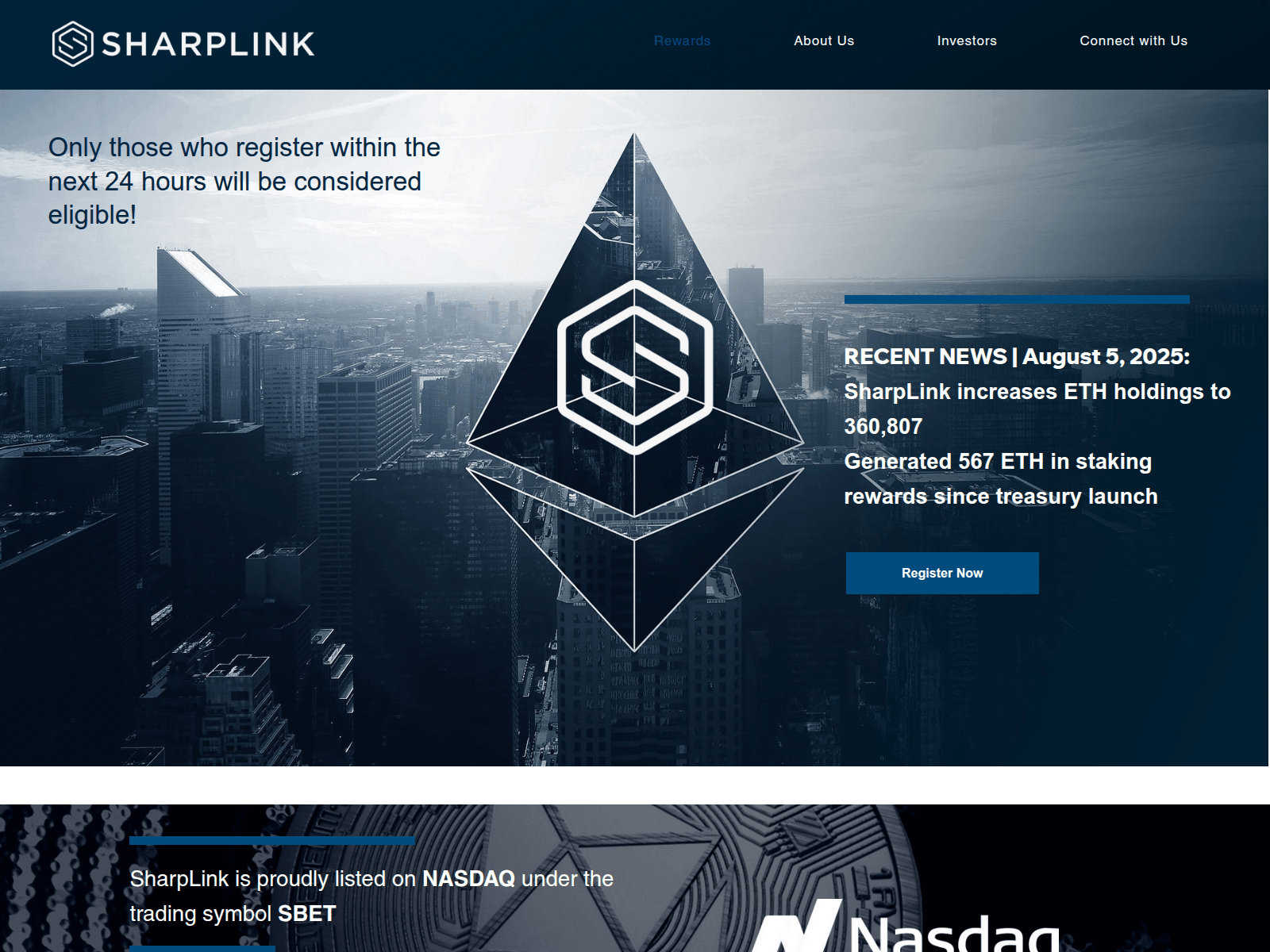 Screenshot of sharplinkgamings.com