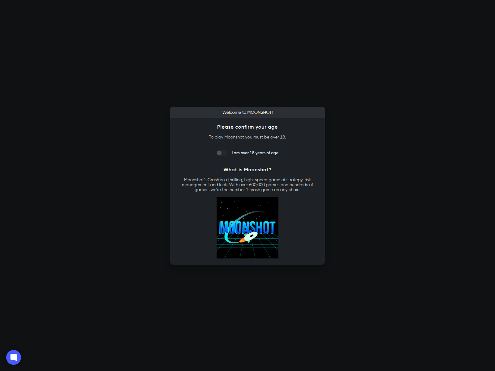 Screenshot of moonshot.win