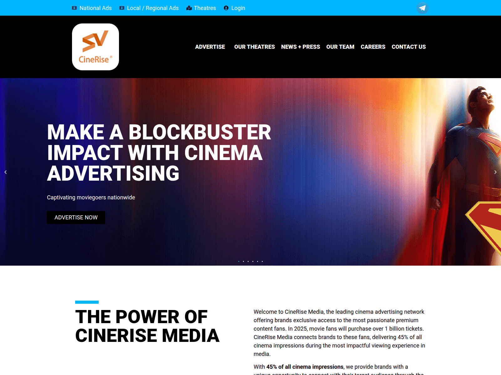 Screenshot of cinerise-us.com
