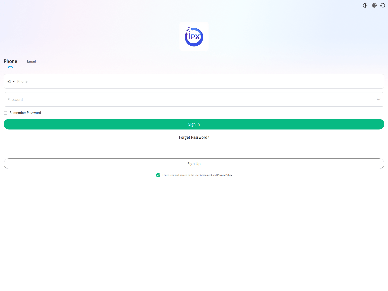 Screenshot of h5.ipxcoin.cc