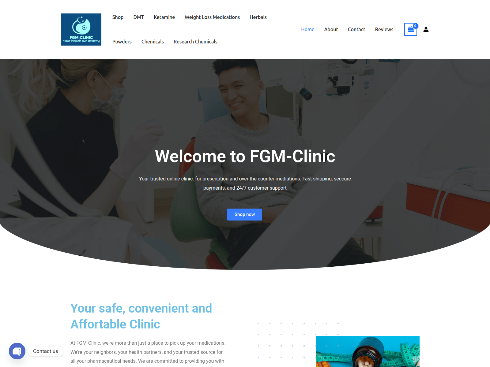 Screenshot of fgm-clinic.com