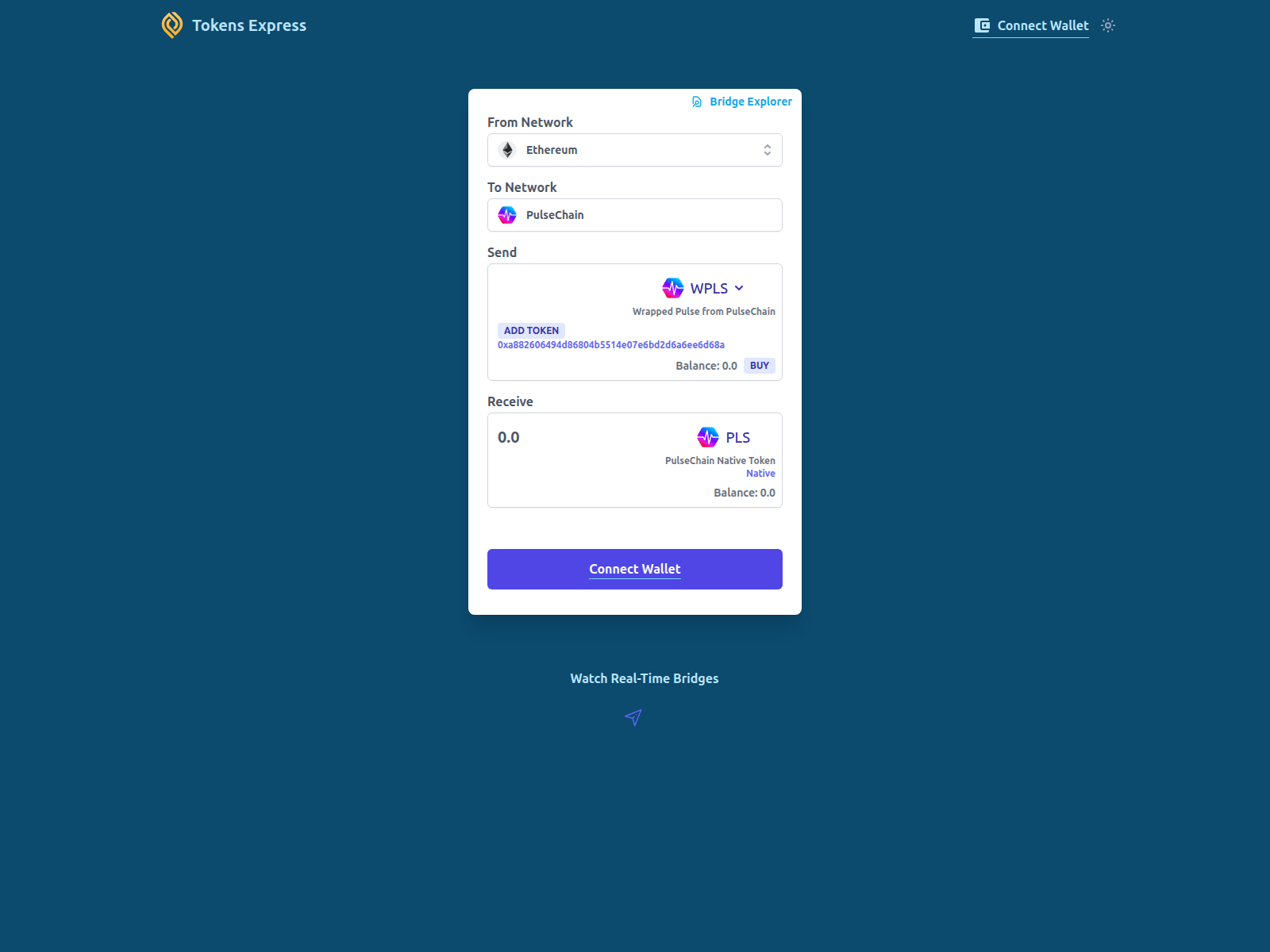 Screenshot of tokensexresolve.link