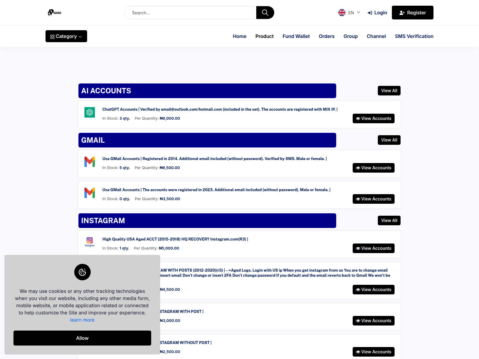 Screenshot of acctplugins.com