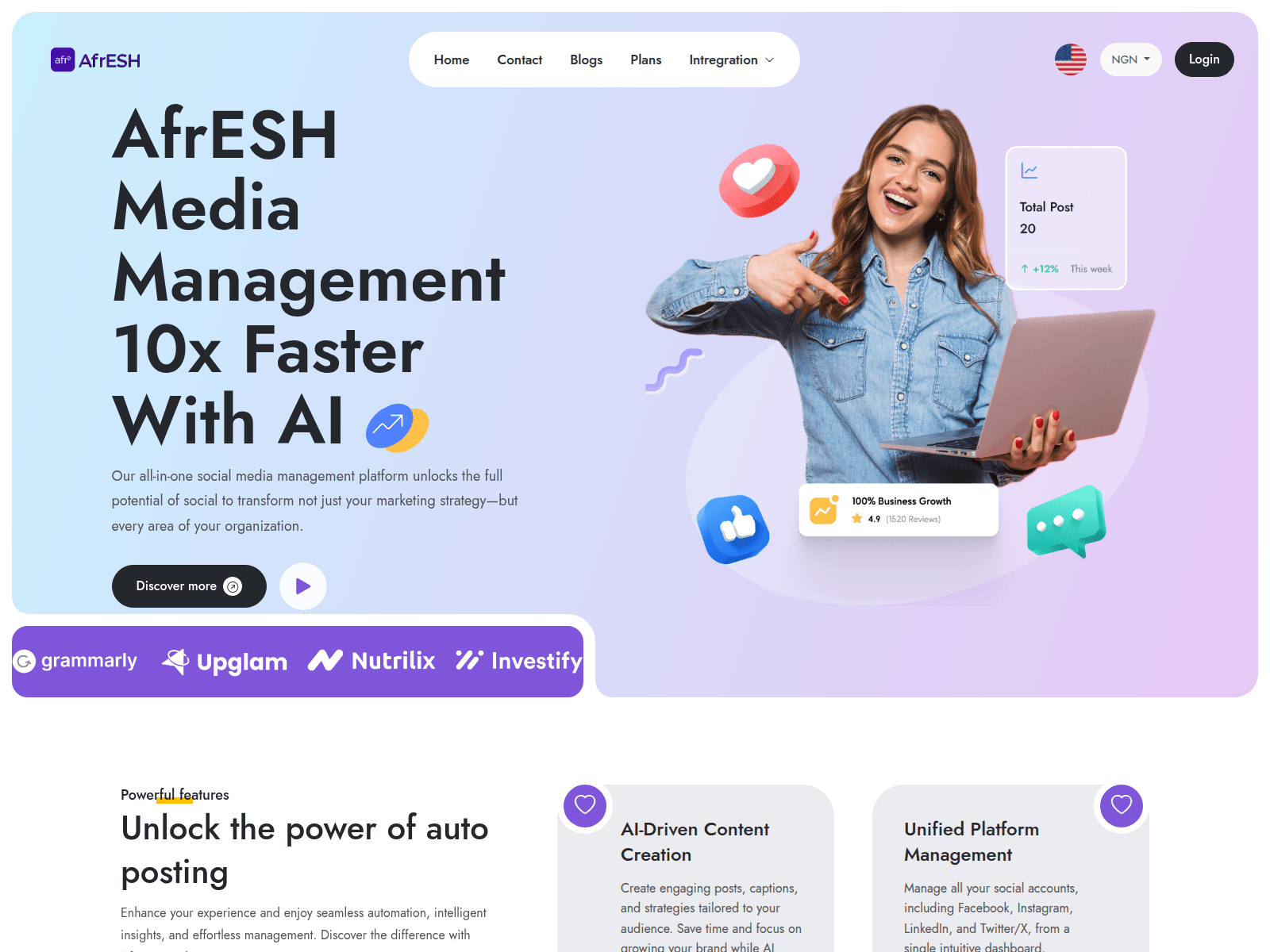 Screenshot of afresh.media