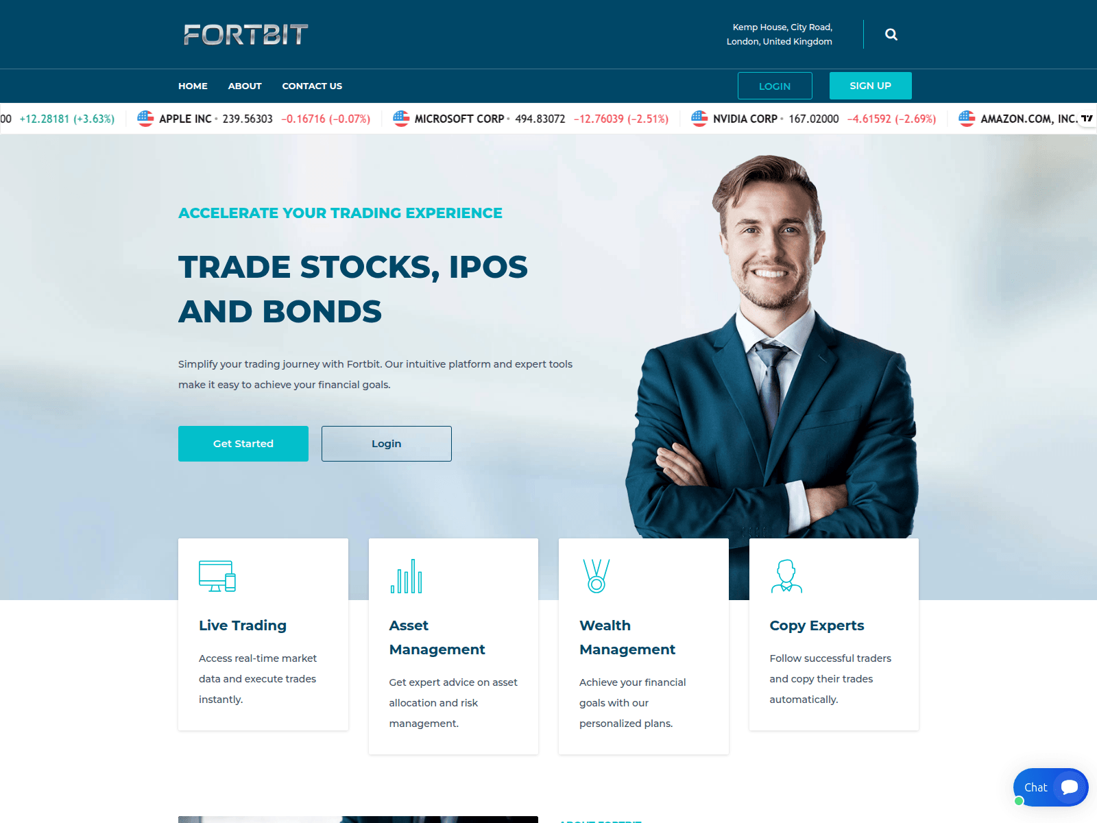 Screenshot of cabinet.fortbiit.com
