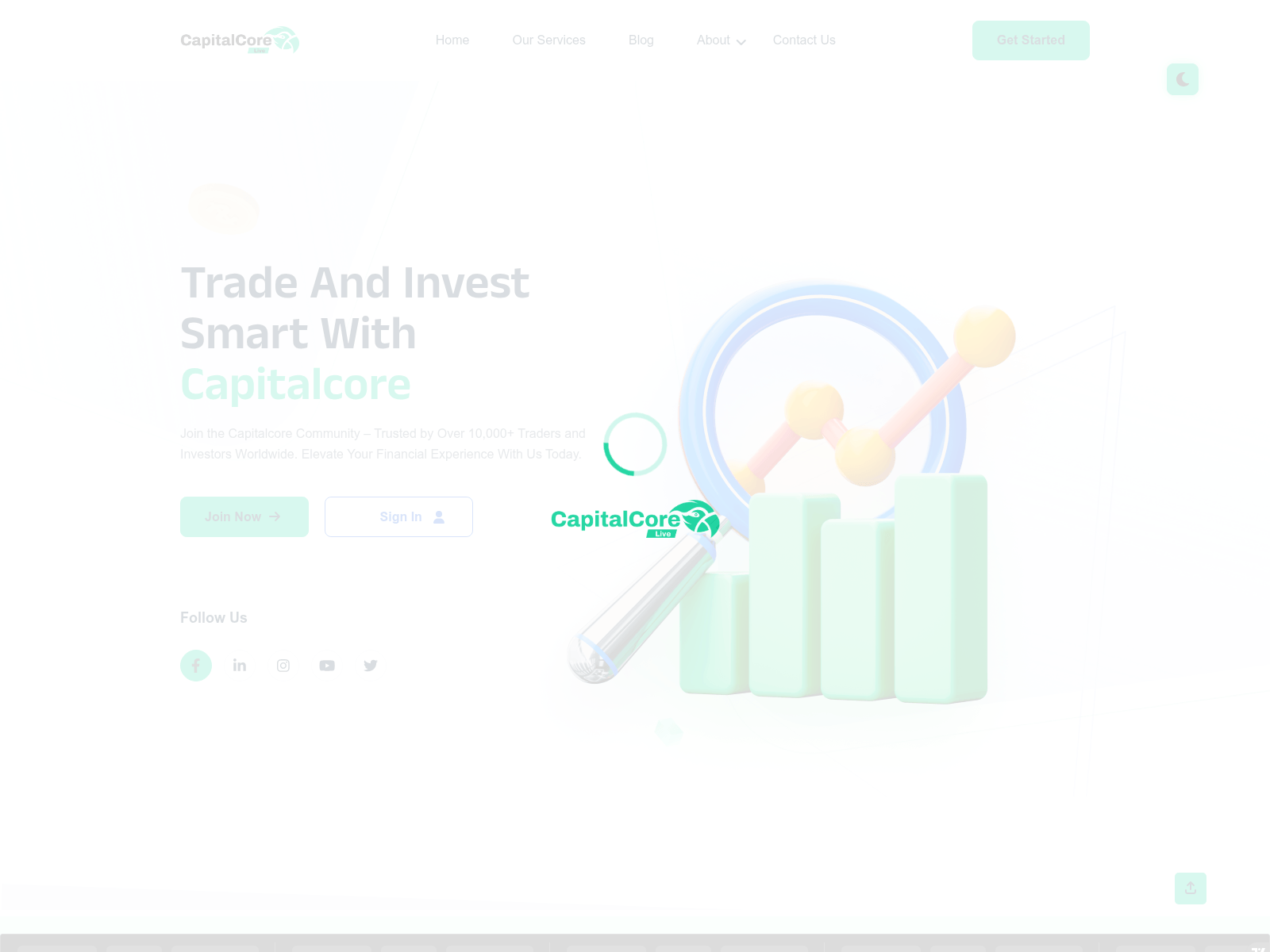 Screenshot of capitalcore.live