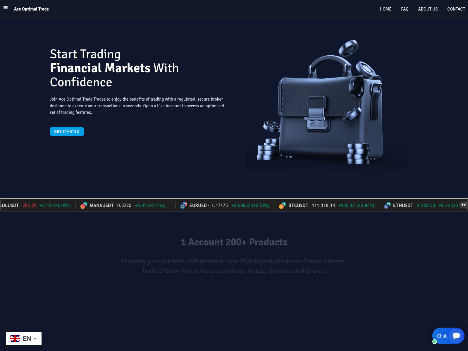 Screenshot of aceoptimaltrades.live