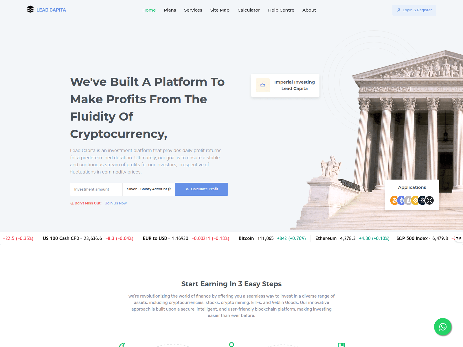 Screenshot of leadcapita.com
