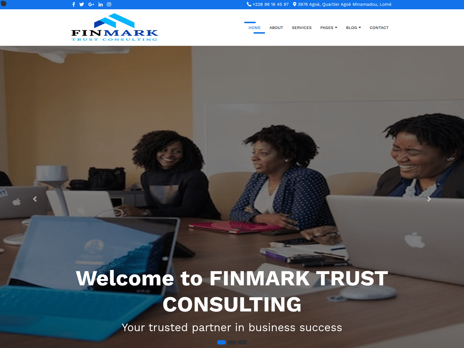 Screenshot of finmarktrustconsulting.com