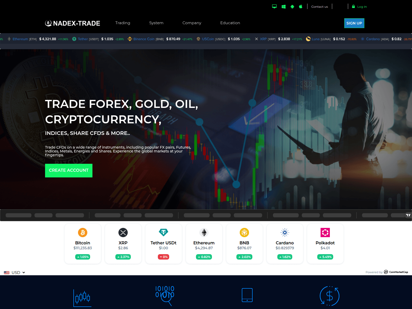 Screenshot of nadexfxmastery.com