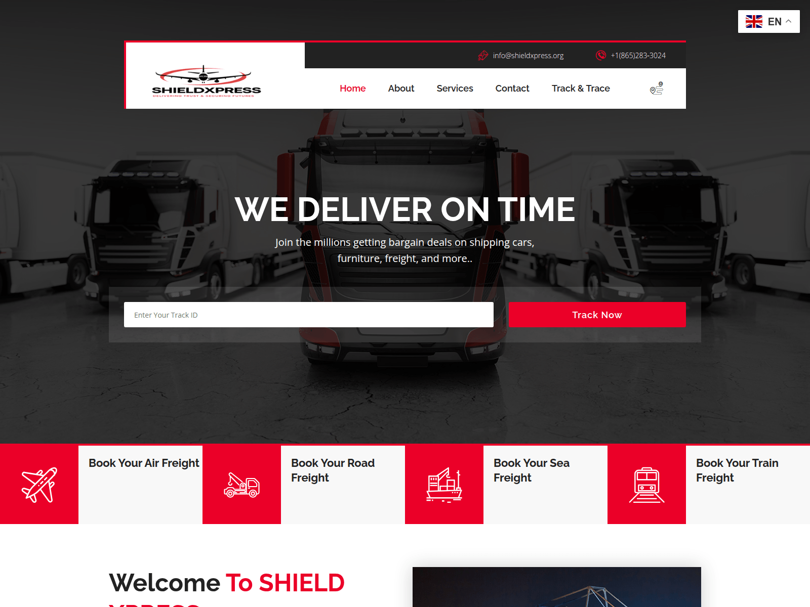 Screenshot of shieldxpress.org