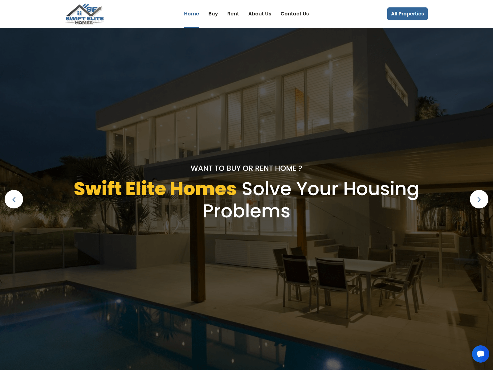 Screenshot of swiftelitehomes.com