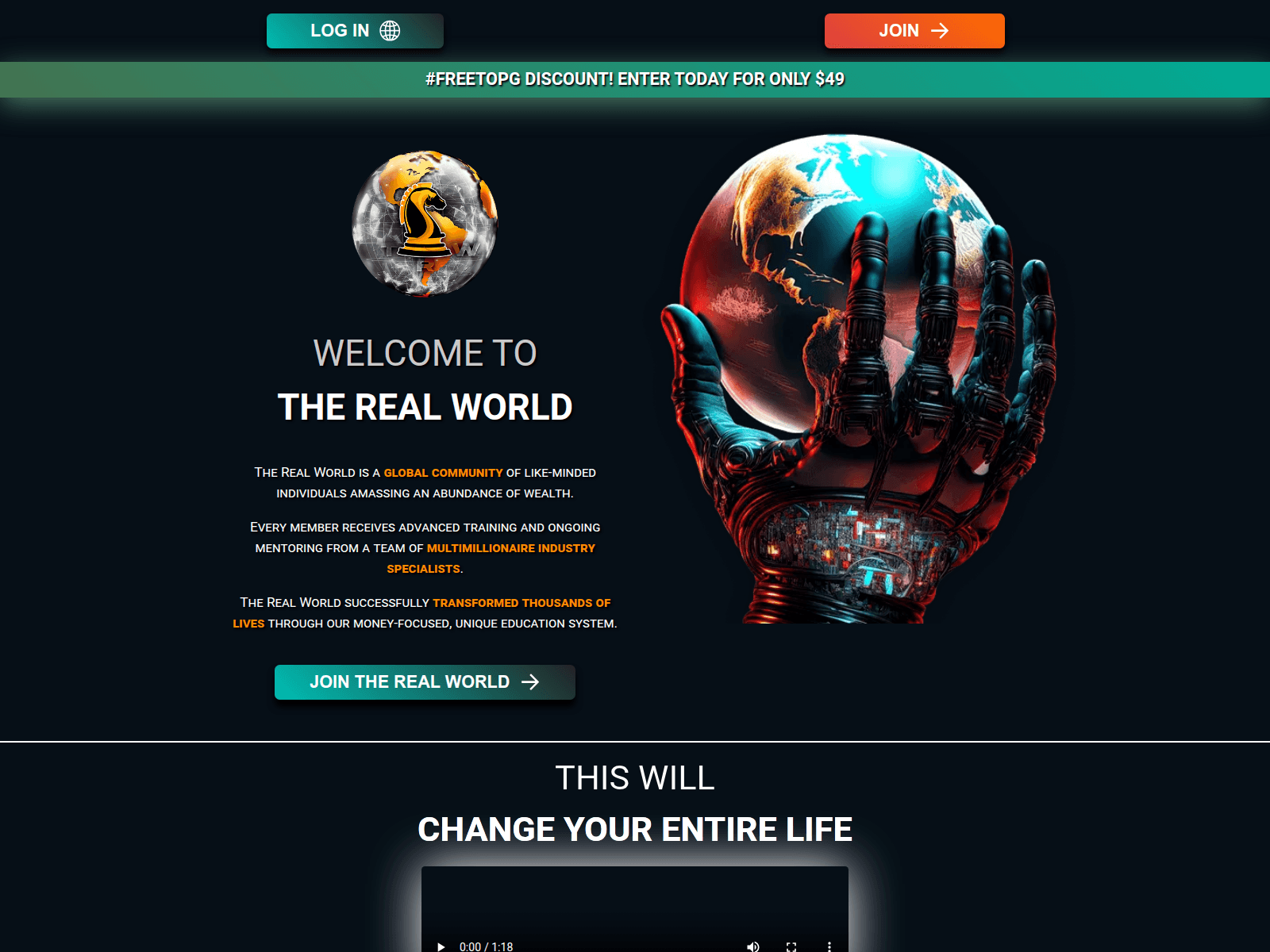 Screenshot of realworld.gradefx.market