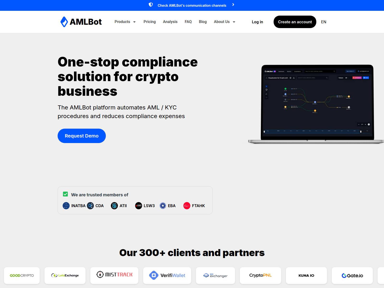 Screenshot of amlllbot.com