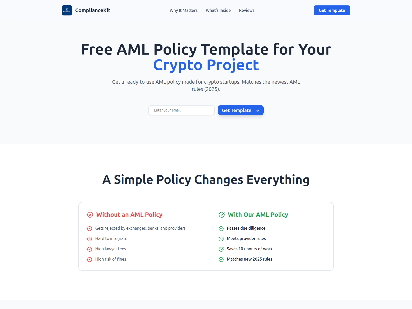 Screenshot of amlpolicyb2b.xyz