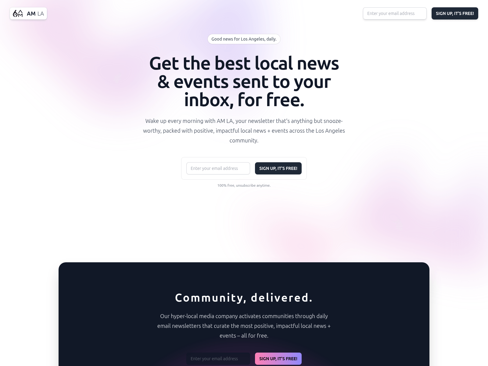 Screenshot of amlanews.com