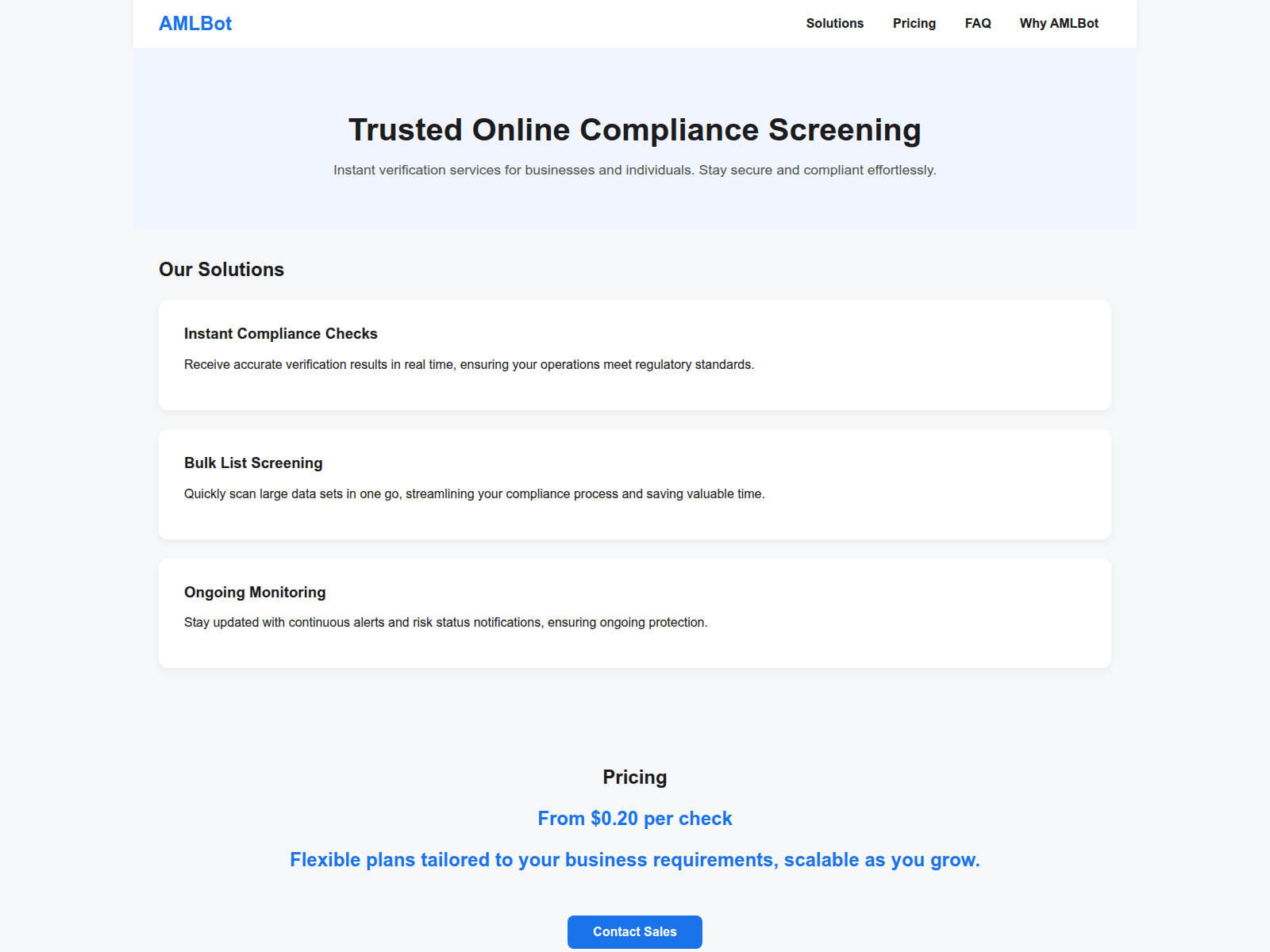 Screenshot of aml-truste.pro