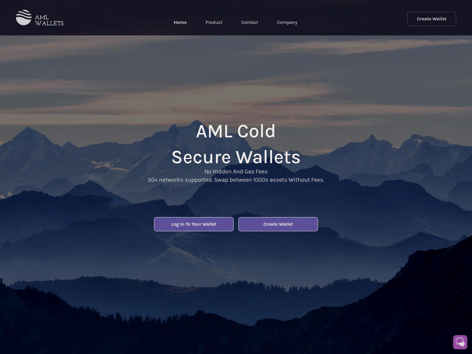 Screenshot of amlwallets.org