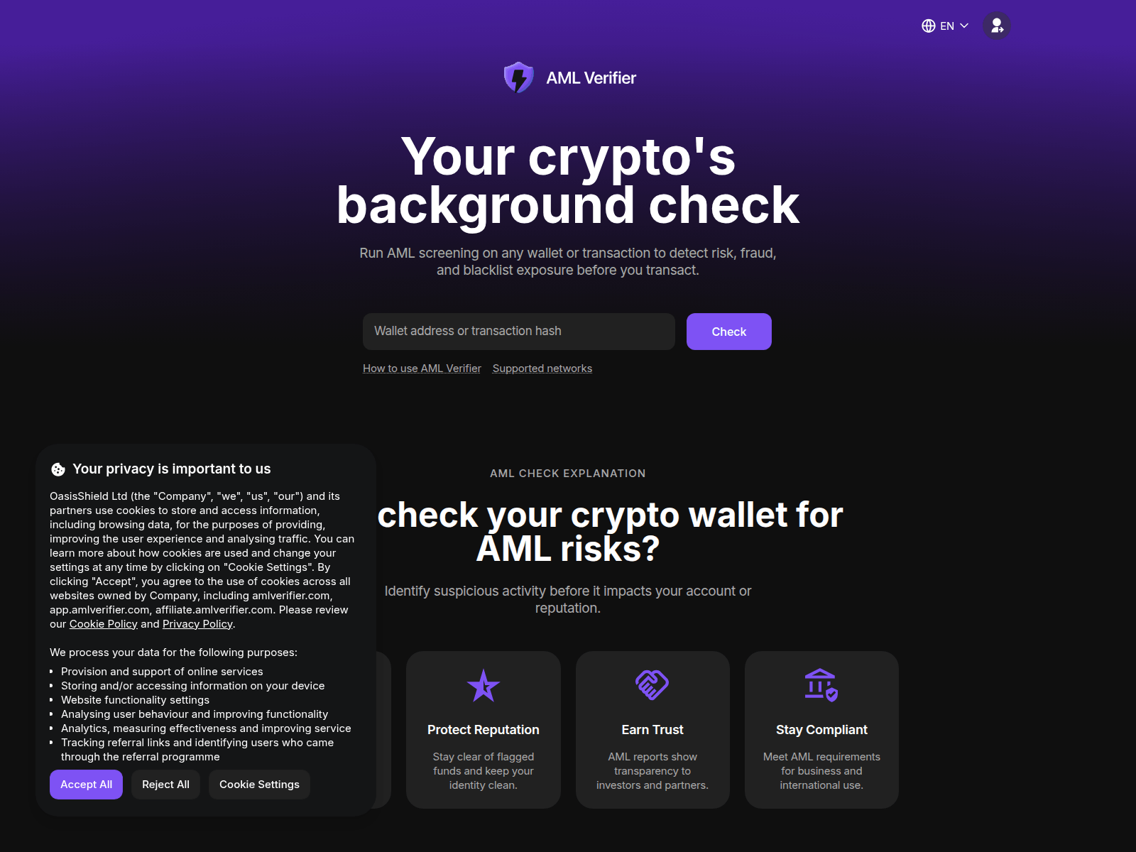 Screenshot of amlx.net