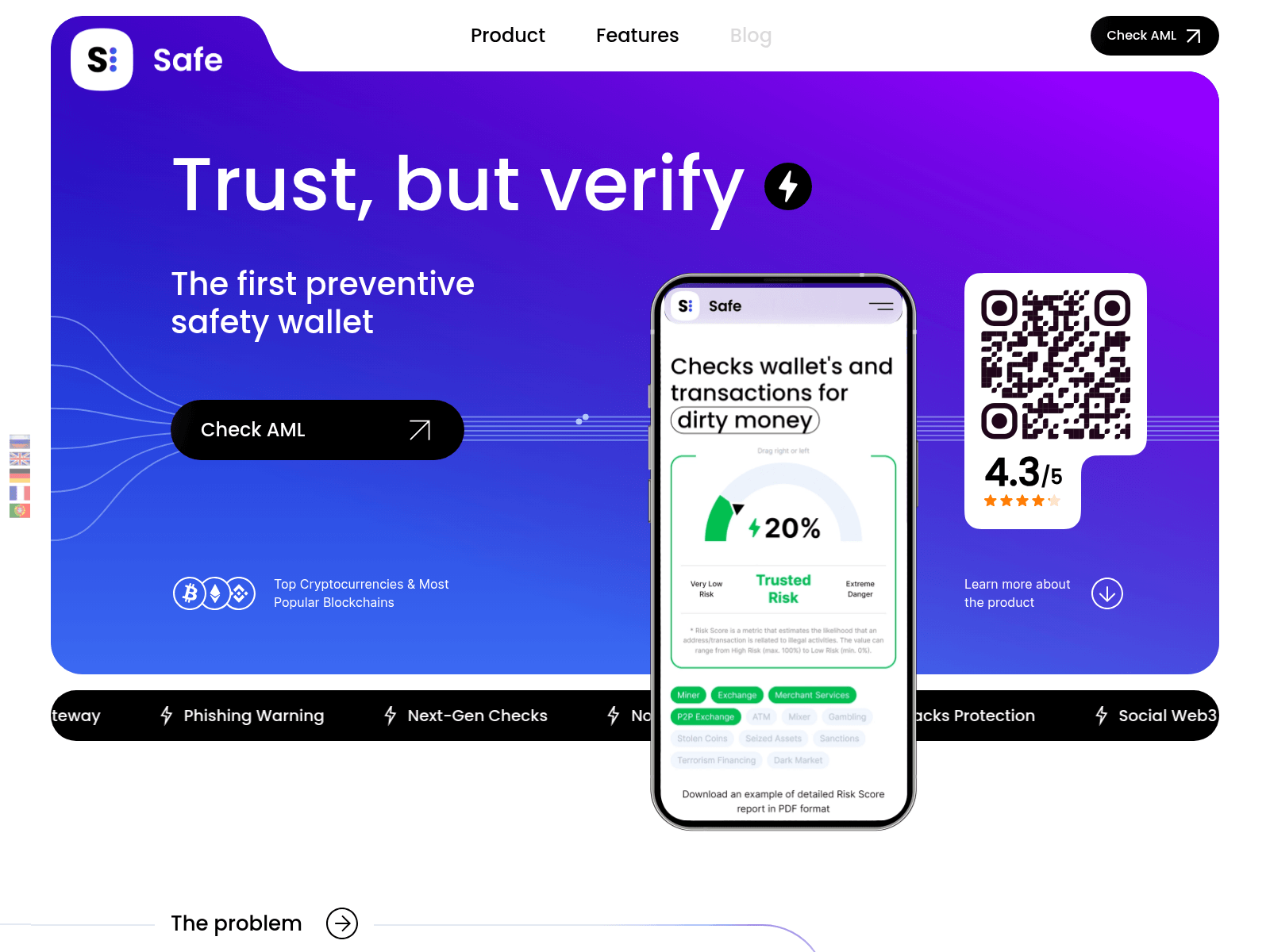Screenshot of amlsafe.org