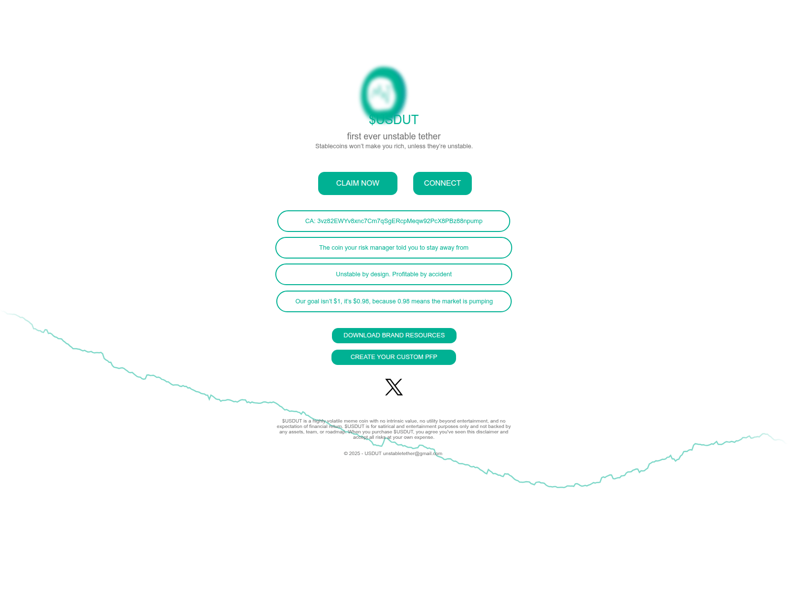 Screenshot of claim.usdut.world